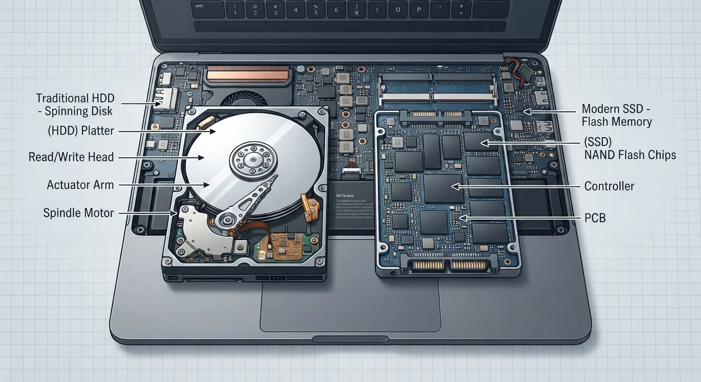Laptop Storage: Hard Drives and Solid-State Drives Explained
